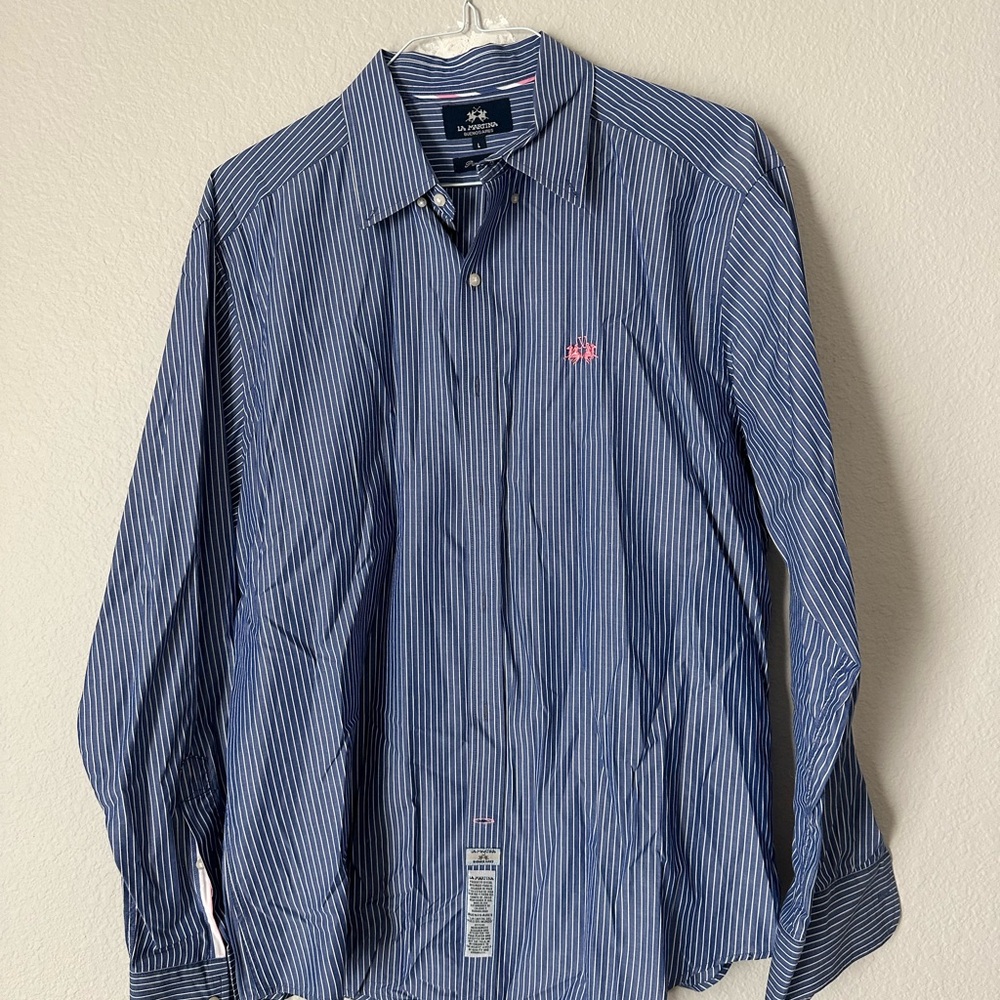 LA MARTINA SHIRT
LARGE blue and white